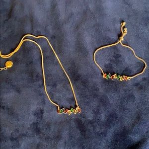 Necklace and bracelet set